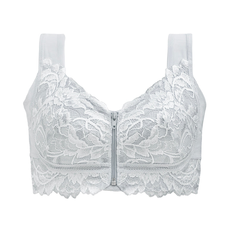 Slimming Zip Front Wireless Bra 25