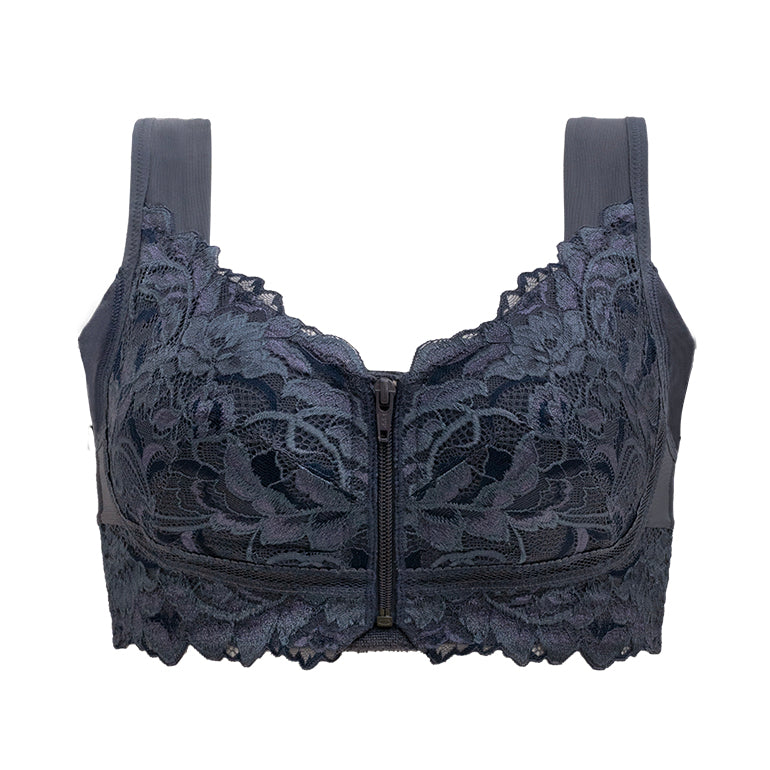 Slimming Zip Front Wireless Bra 25