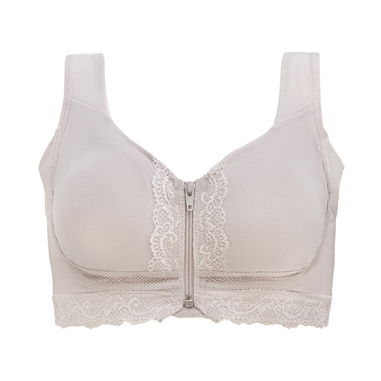Smooth Zip Front Wireless Bra 25