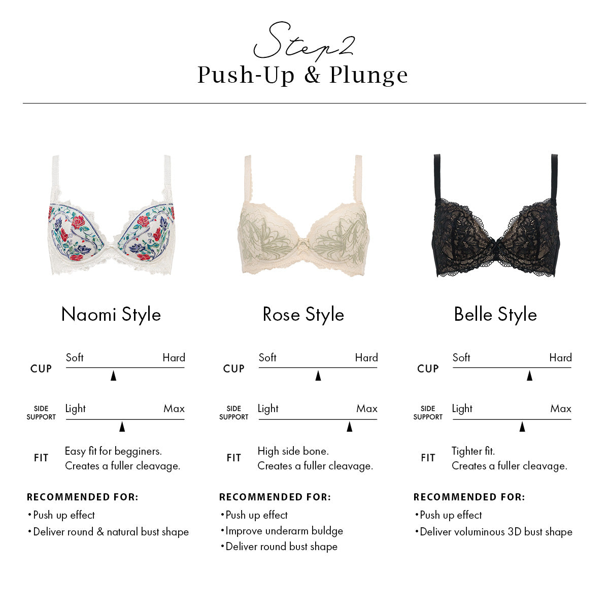 Belle Push-Up Plunge Bra 25A2